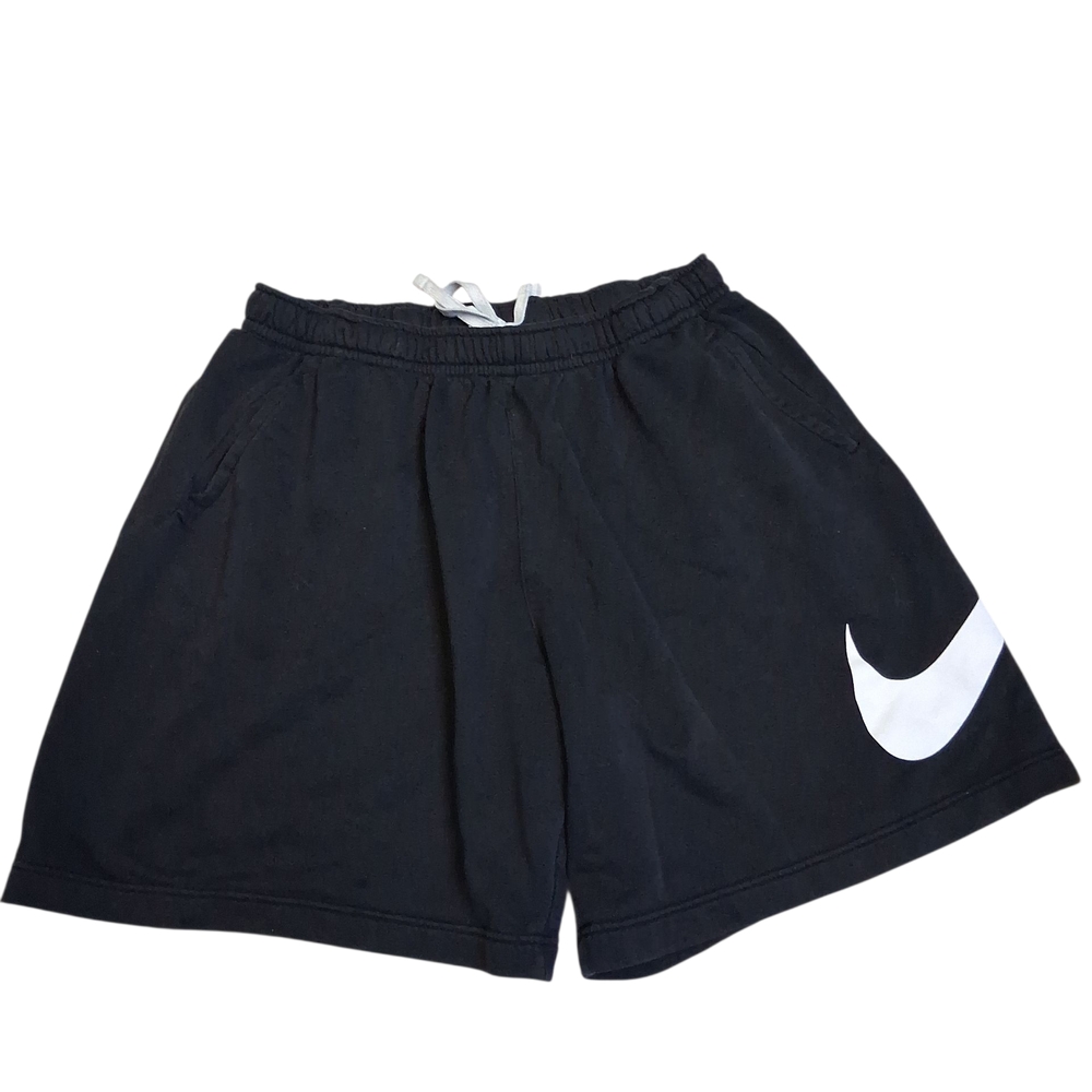 Nike Black Sweat Shorts with White Logo